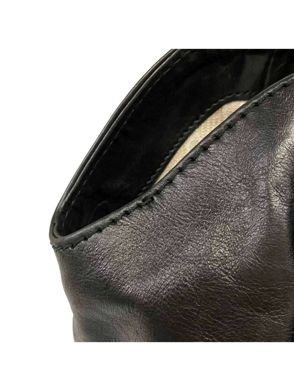 Gucci Shoulder Bag Soft Stirrup Black
